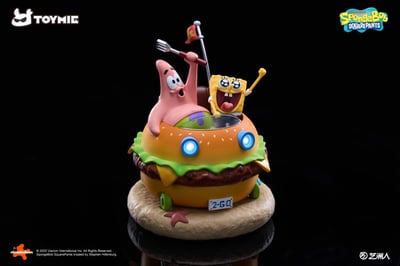 【預購】海綿寶寶 蟹堡飛車 磁懸浮夜燈 X TOYMIE 正版授權7