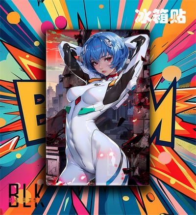 【預購】Eva新世紀福音戰士《戰地綾波零》裝飾畫&冰箱貼 X 巴洛克工作室3