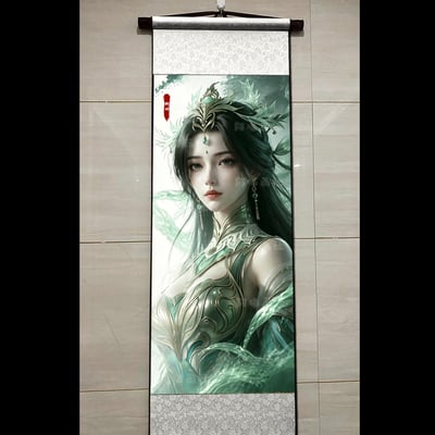 【預購】柳神半身像卷軸畫 X 阿喵畫社3