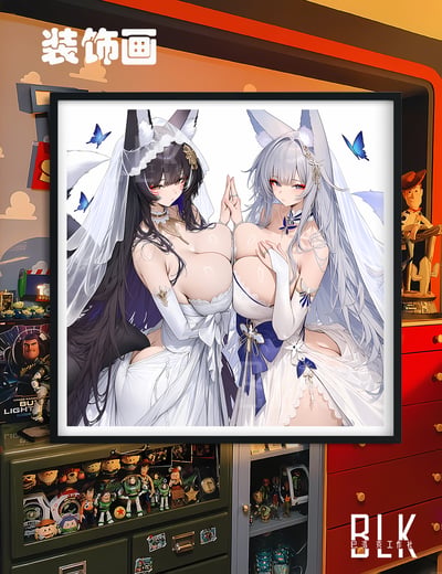 【預購】碧藍航線《信濃武藏》動漫裝飾畫&冰箱貼 X 巴洛克工作室3