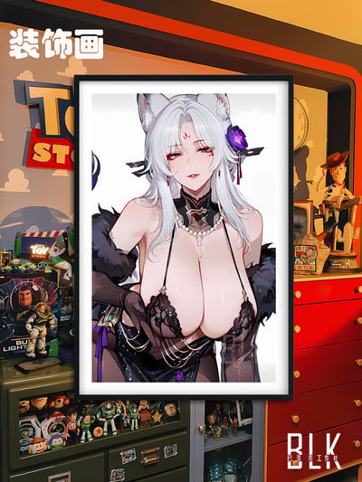 【預購】塵白禁區《吊帶朧嫣》動漫裝飾畫&冰箱貼 X 巴洛克工作室2