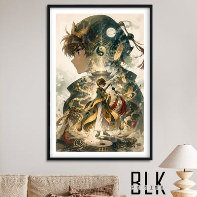 【預購】庫洛魔法使《小狼剪影》動漫裝飾畫&冰箱貼 X 巴洛克工作室1