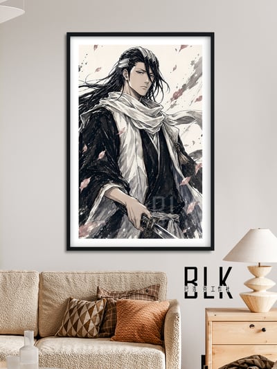 【預購】死神《水墨白哉》動漫裝飾畫&冰箱貼 X 巴洛克工作室2