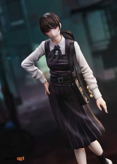 【售罄展示追加請私訊客服@toystationtw】鏈鋸人 四騎士 三鷹朝＆戰爭惡魔 夜 X QuietArt 6