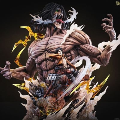 【現貨秒發】進擊的巨人 雙版本 艾連雕像 X Imagination(YY)1