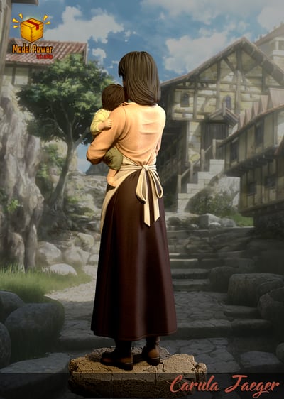 【預購】進擊的巨人 卡露拉·耶格爾&艾倫·耶格爾 X Model Power4