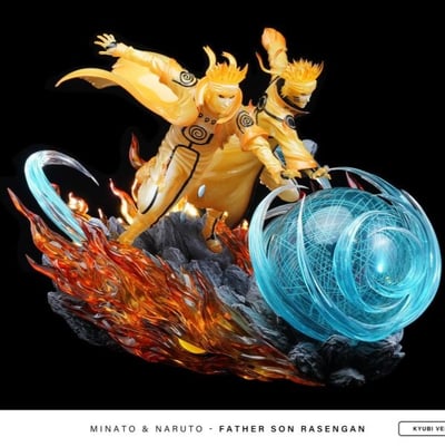 【現貨秒發】火影忍者 父子波系列 漩渦鳴人&波風水門 波風湊 X Chikara力量1