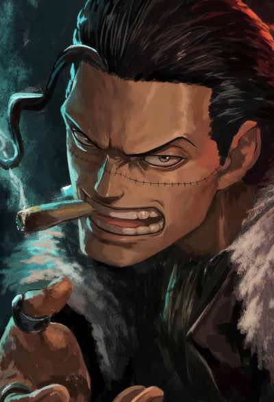 【預購】海賊王《克洛克達爾》動漫裝飾畫 X H2工作室4