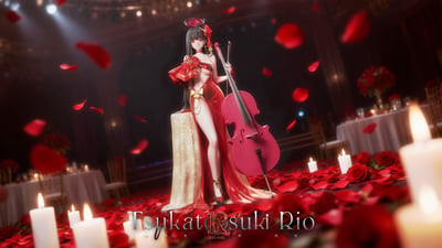 【預購】蔚藍檔案 禮服Ver. 雙配色 調月莉音 X Red Rose3