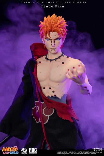 【售罄展示追加請私訊客服@toystationtw】《火影忍者 疾風傳》戰損Ver. 1/6可動人偶-佩恩天道 X Rocket Toys 正版授權12