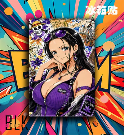 【預購】海賊王《塗鴉娜美/塗鴉羅賓》裝飾畫&冰箱貼 X 巴洛克工作室7