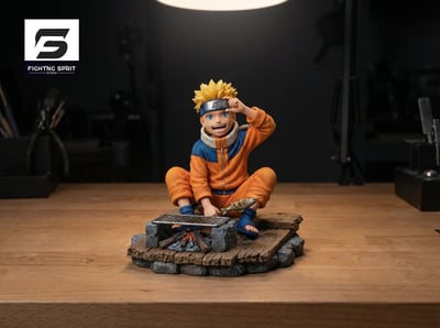 【預購】火影忍者 吃烤魚童年鳴人 X Fighting Sprit3