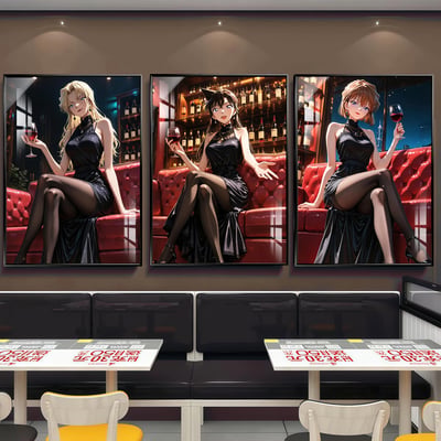 【預購】名偵探柯南 經典御姐女神三聯 X 阿喵畫社3