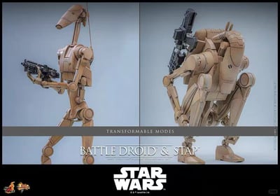 【預購】《星球大戰前傳1:幽靈的威脅》MMS887-戰鬥機器人和STAP X HotToys10