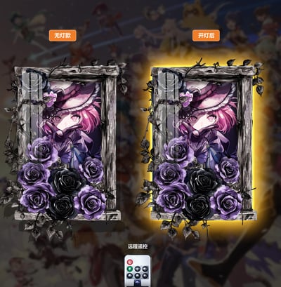 【預購】黑玫瑰 世界計劃鳳燈帶畫 X 阿喵畫社5
