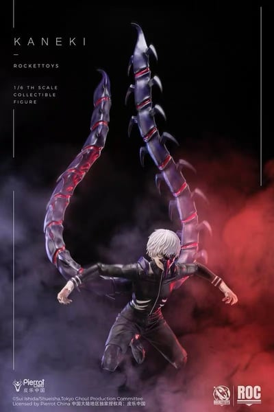 【售罄展示追加請私訊客服@toystationtw】東京喰種 1/6可動人偶 戰鬥服Ver. ROC-025 金木研 X Rocket Toys+皮樂中國 正版授權7