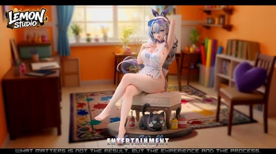 【預購】崩壞星穹鐵道 雙比例 塗鴉少女小狼-銀狼 X Lemon-Studio2