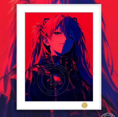 【預購】Eva新世紀福音戰士《賽博明日香》動漫裝飾畫 X H2工作室1