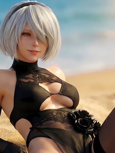 【預購】尼爾自動人形《沙灘2B》動漫裝飾畫&冰箱貼 X 巴洛克工作室6