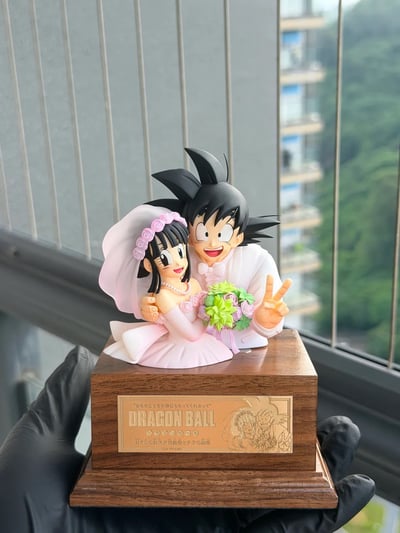 【預購】七龍珠 悟空琪琪結婚胸像 X LP STUDIO3