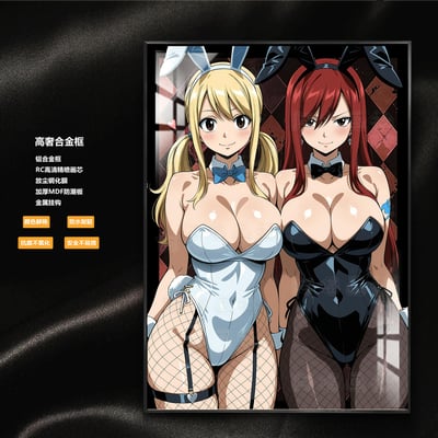 【預購】妖精的尾巴 兔女郎-艾露莎與露西全景款 X 阿喵畫社5
