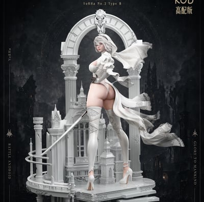 【預購】尼爾自動人形 白金花嫁系列第一彈 黑白婚紗-2B X KOD-Studio1