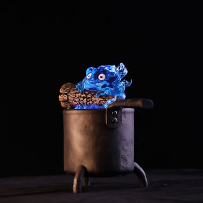 【現貨秒發】宮崎駿 遇見系列 異色聲光律動版心臟的火苗 卡西法擺件雕像 X 神隱工作室1