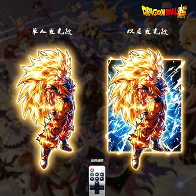 【預購】超3孫悟空卡卡羅特燈帶畫 X 阿喵畫社4