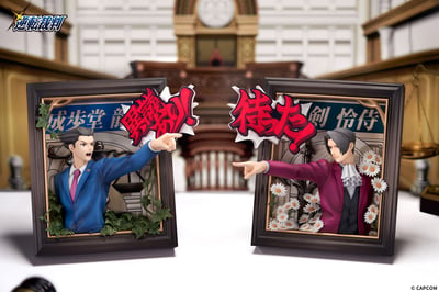 【預購】逆轉裁判 成步堂龍一&御劍憐侍 立體相框 X APEX17