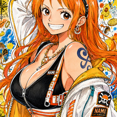 【預購】海賊王《娜美》動漫裝飾畫 X H2工作室4