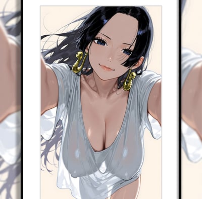 【預購】海賊王《女友漢考克》動漫裝飾畫 X H2工作室1