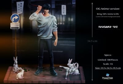 【預購】咒術迴戰 收藏手辦雕像 伏黑甚爾自裁 X PowerClub7
