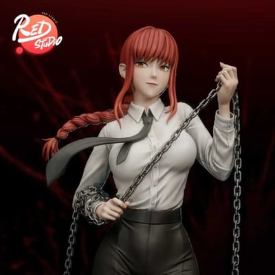 【代購】鏈鋸人 女雕系列第三彈 支配惡魔的溫柔假面 瑪奇瑪 X Red-Studio3