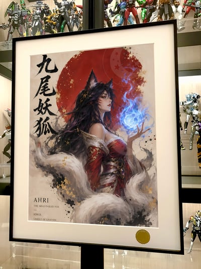 【預購】英雄聯盟LOL《九尾妖狐》動漫遊戲裝飾畫 X 星空工作室3