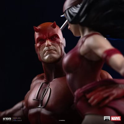 【售罄展示追加請私訊客服@toystationtw】Daredevil and Elektra 夜魔俠和艾麗卡 MARCAS143326-16 X Iron-Studio5