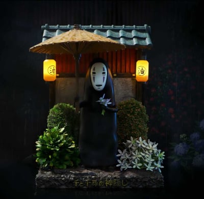 【售罄展示追加請私訊客服@toystationtw】宮崎駿 遇見系列 千與千尋-無臉男的雨夜心事 X 神隱工作室1