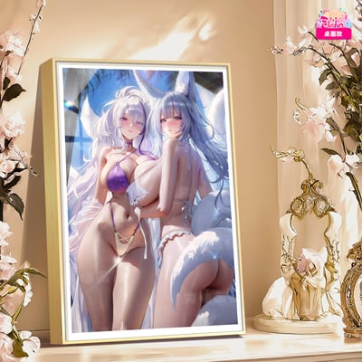 【預購】碧藍航線 海風吹吹 雲仙與信濃 8k主題超清裝飾畫 X 阿喵畫社6