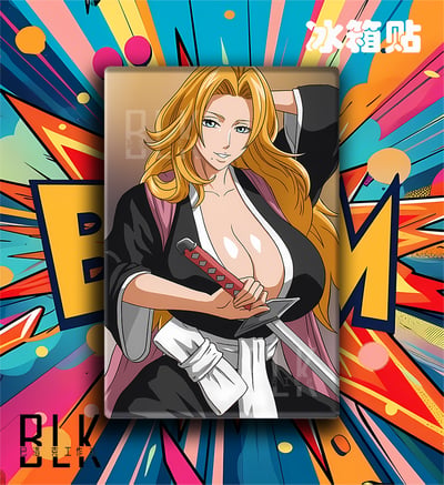【預購】死神《亂菊隊長》動漫裝飾畫&冰箱貼 X 巴洛克工作室3