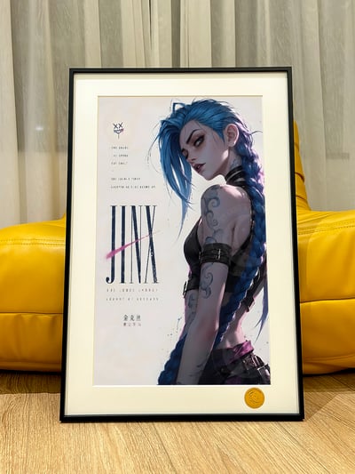 【預購】英雄聯盟《Jinx》動漫遊戲裝飾畫畫 X 星空工作室3