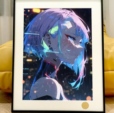 【預購】賽博朋克邊緣行者《露西之淚》動漫裝飾畫 X 星空工作室1