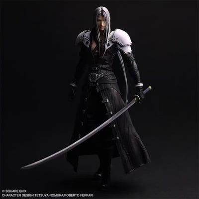 【售罄展示追加請私訊客服@toystationtw】最終幻想VII 真 可動手辦 薩菲羅斯 X SQUARE ENIX STATIC ARTS5