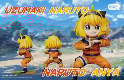 【售罄展示追加請私訊客服@toystationtw】間諜家家酒+火影忍者 雙配色 影分身鳴人安妮亞 X CR工作室2
