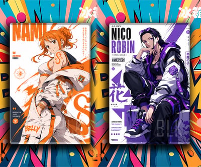 【預購】海賊王《街頭娜美/街頭羅賓》裝飾畫&冰箱貼 X 巴洛克工作室2
