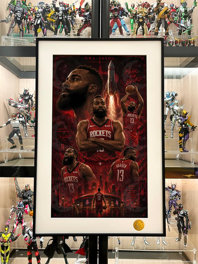 【預購】NBA《王朝-哈登》裝飾畫 X 星空工作室2