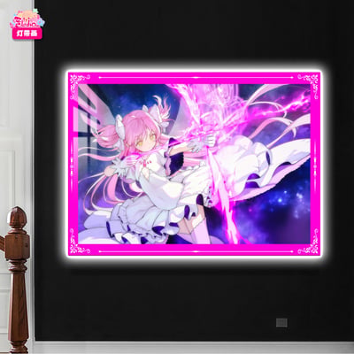 【預購】鹿目圓 終極形態燈帶畫 X 阿喵畫社6