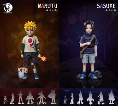 【現貨秒發】火影忍者 成長之路 共鳴系列 鳴人&佐助 X V6工作室1
