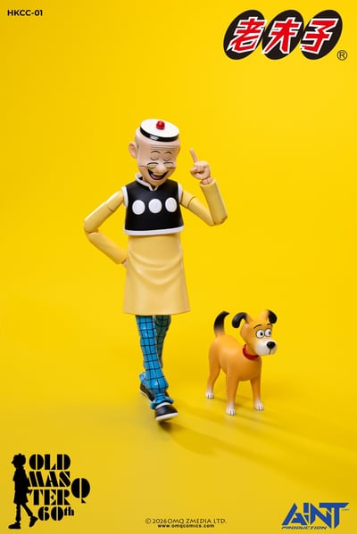 【售罄展示追加請私訊客服@toystationtw】1/12比例老夫子 60周年紀念版可動人偶 HKCC-01 再版 X AINT Production14