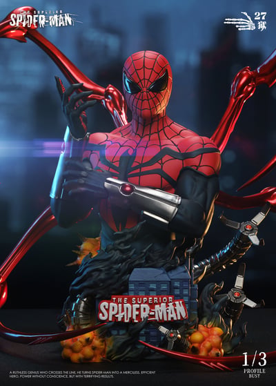 【預購】Marvel漫威 半身像第三彈 究極蜘蛛人-章帕克 X 27獄8
