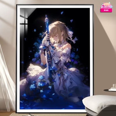 【預購】Fate 白禮服 劍葬玫瑰 吾王Saber X 阿喵畫社6