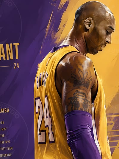 【預購】NBA 《謝幕科比》動漫裝飾畫 X 星空工作室5